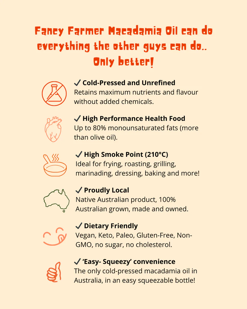 Dầu macca ép lạnh Fancy Farmer 500ml Úc - Ảnh 2