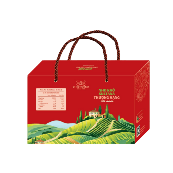 túi đựng quà tặng nho khô Úc