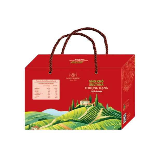 túi đựng quà tặng nho khô Úc